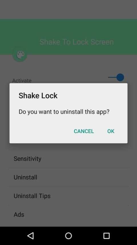 Shake Lock Screen скриншот 1