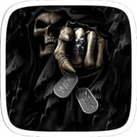 Hitam Skull Tema on 9Apps