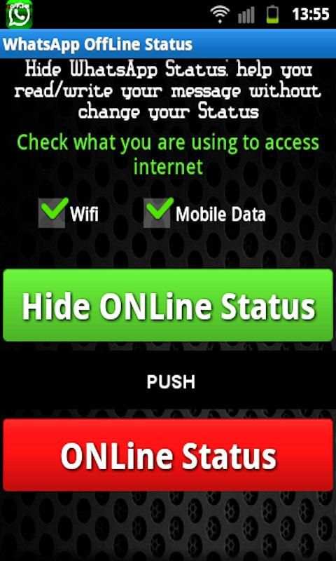 WhatsApp Hide OnLine Green screenshot 4