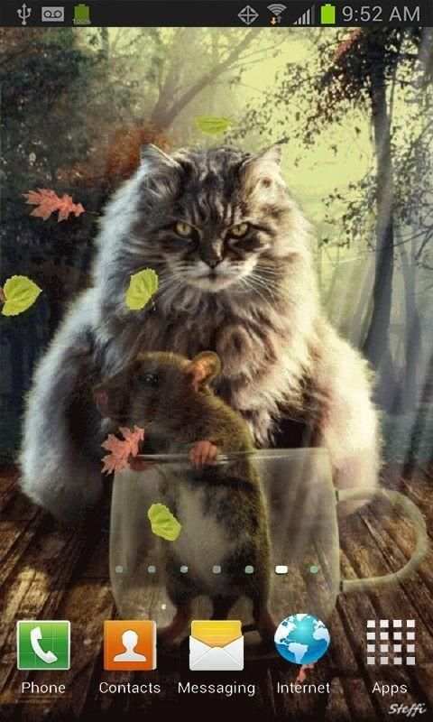 Cat And Mouse Live Wallpaper скриншот 2