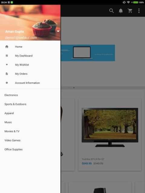 CS-Cart Mobikul Mobile App скриншот 2