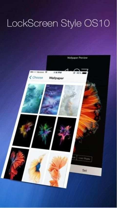 iLock: Lock Screen OS 10 screenshot 1