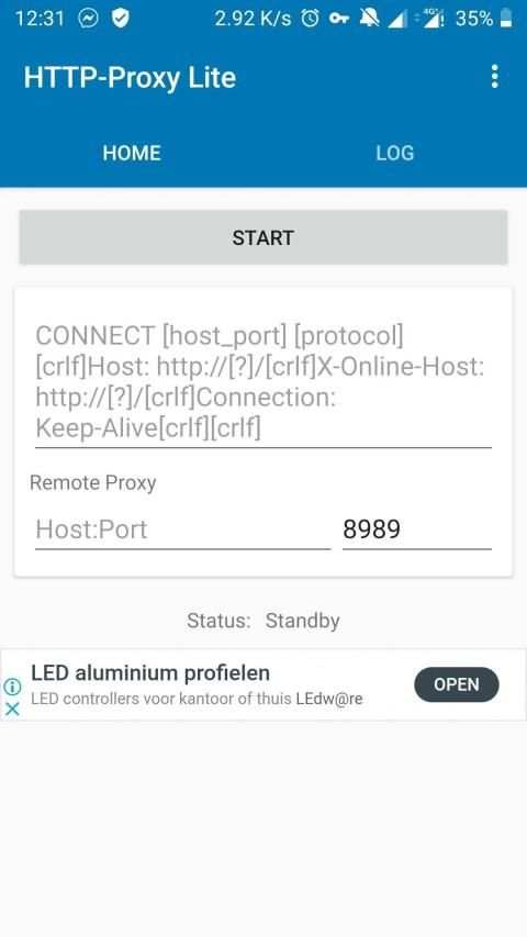 HTTP-Proxy Lite (SSH) screenshot 2