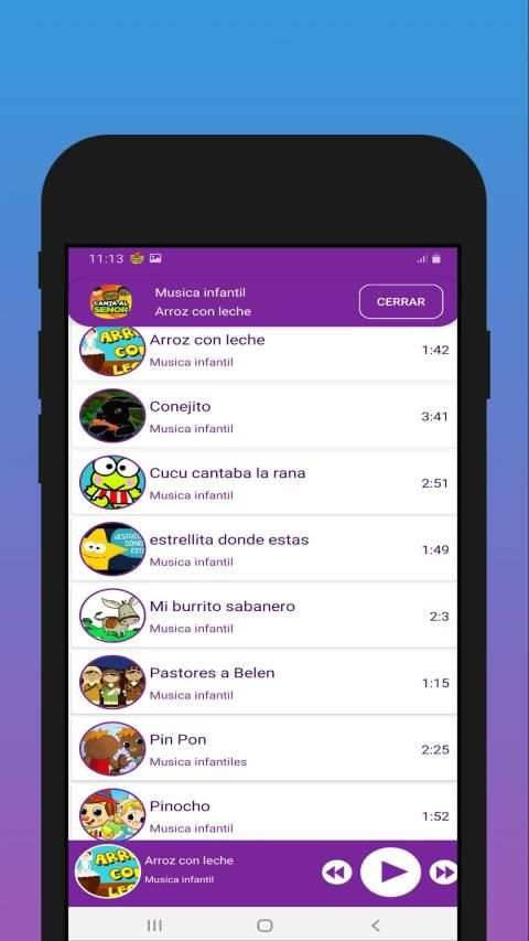 Musica Infantil Gratis - Canciones para niños screenshot 1