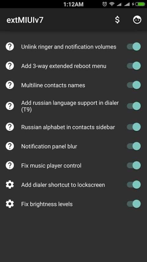 extMIUIv7 [Xposed] screenshot 7