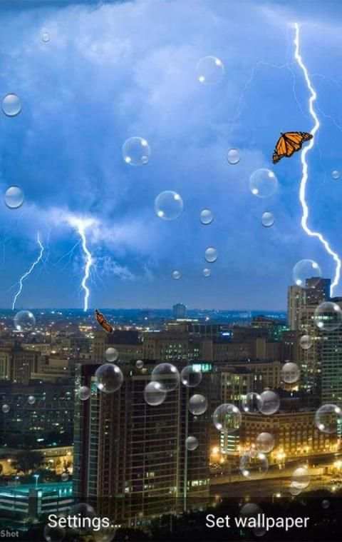 Storm Live Wallpaper 4 تصوير الشاشة