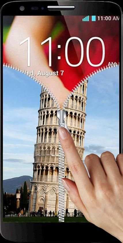 Pisa Tower Zipper Screen Lock screenshot 5
