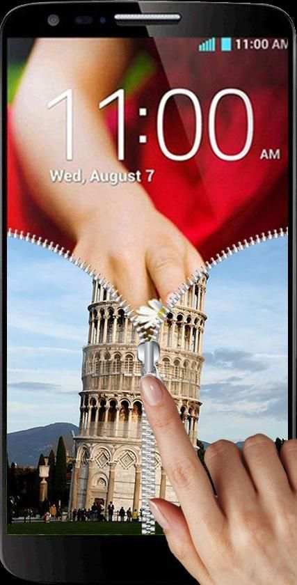 Pisa Tower Zipper Screen Lock screenshot 4
