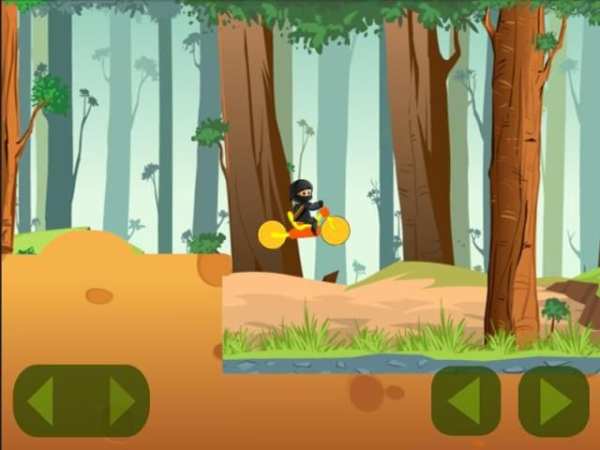 Ninja Stunts Jungle Bike Dash скриншот 2