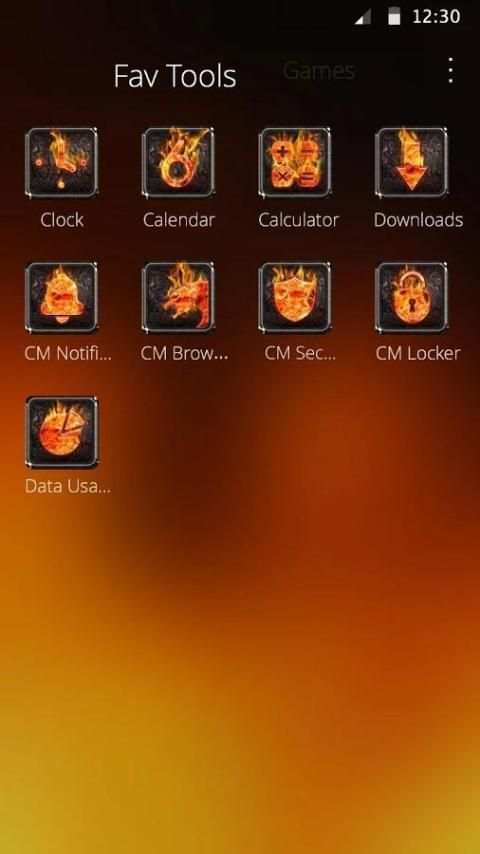 Fire CM Launcher Theme screenshot 1
