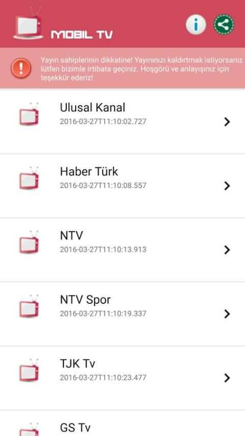 Mobil Tv screenshot 2