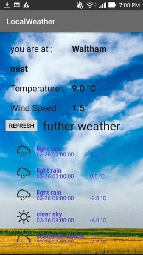 LocalWeather 1 تصوير الشاشة