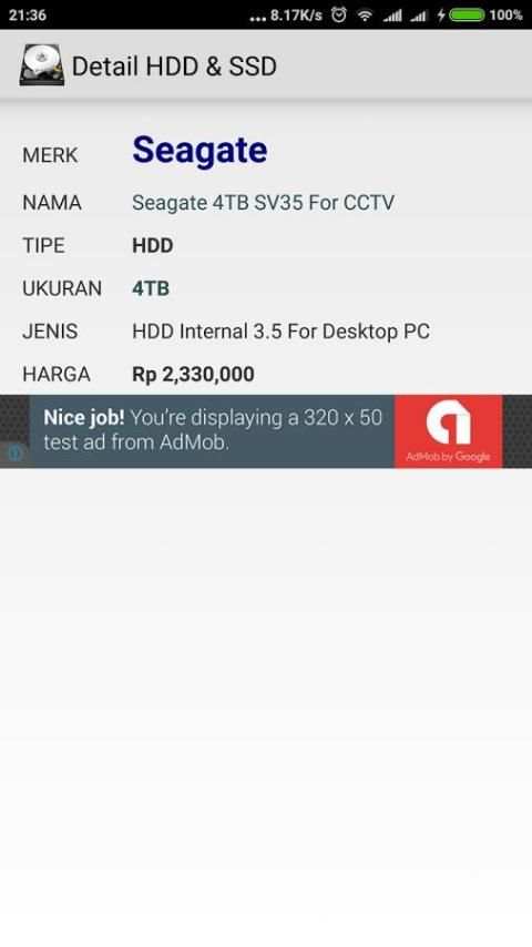 Harga HDD & SSD 2016 screenshot 1