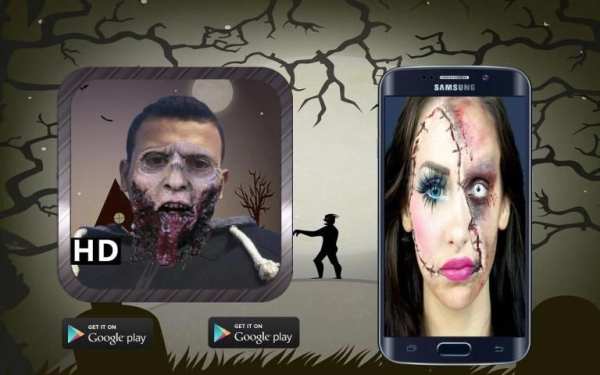 Scary Zombie Face Maker Pro скриншот 2