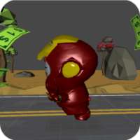 3D Iron Cat Man Run Game