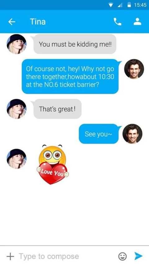(FREE) GO SMS EMOTICON STICKER 1 تصوير الشاشة