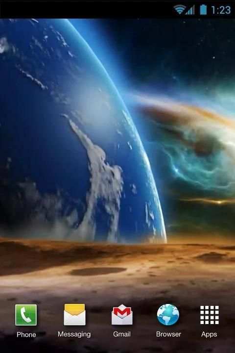 Earth From Moon Live Wallpaper screenshot 3