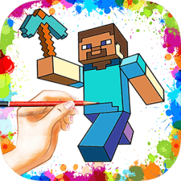 How to draw minecraft आइकन