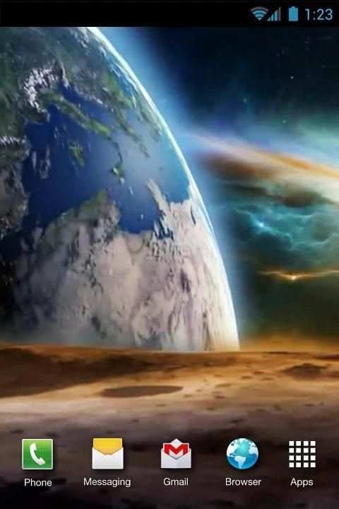 Earth From Moon Live Wallpaper screenshot 1