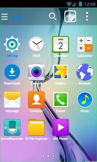 Samsung Galaxy S6 Go Launcher 1 تصوير الشاشة
