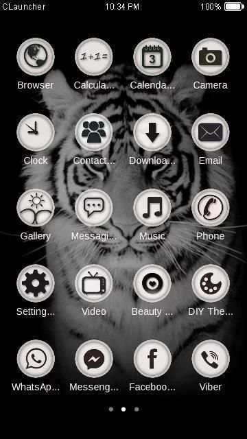 White Tiger Theme screenshot 3