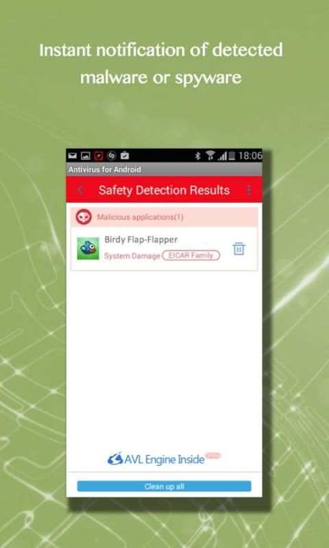 Free Antivirus for Android स्क्रीनशॉट 2
