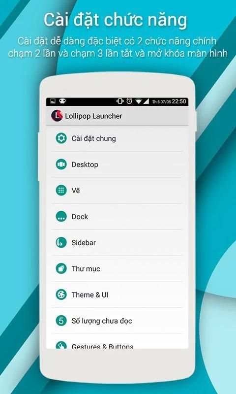 Giao dien lollipop Launcher 5 screenshot 2