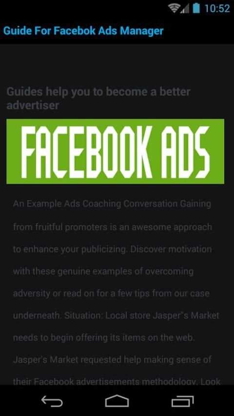 Guide For Facebok Ads Manager скриншот 1