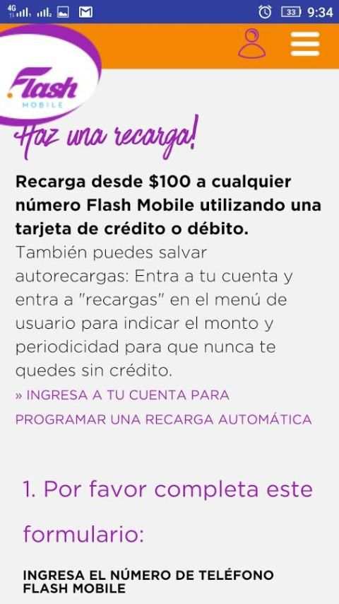 Flash Mobile México screenshot 1