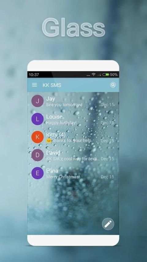 KK SMS Theme Package One 6 تصوير الشاشة
