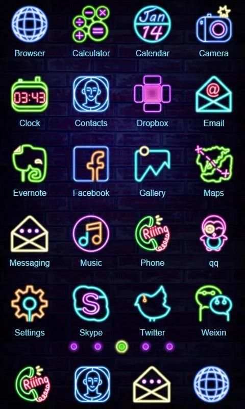 Neon ZERO Launcher screenshot 2