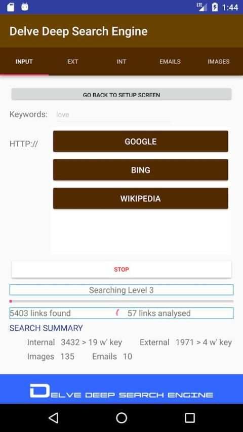 Delve into Search Engines скриншот 14