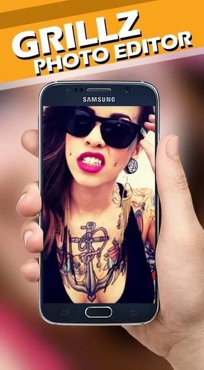 Gold Teeth Photo Editor 3 تصوير الشاشة