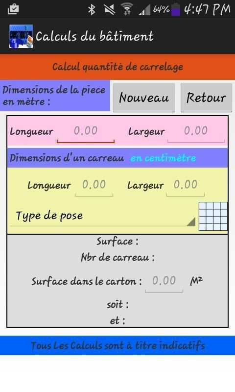 Top calcul batiment screenshot 1