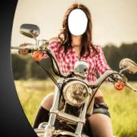 perempuan dan sepeda motor on 9Apps