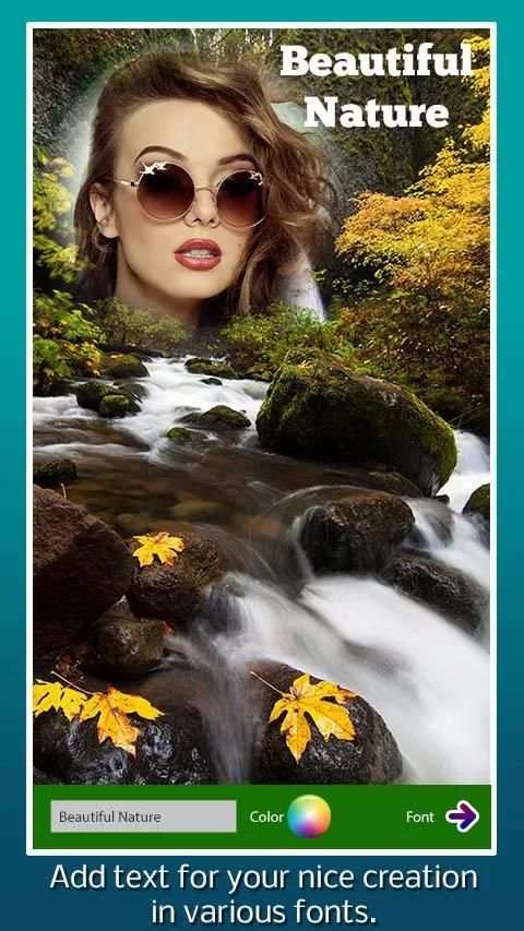 Waterfall Photo Frames Camera скриншот 4