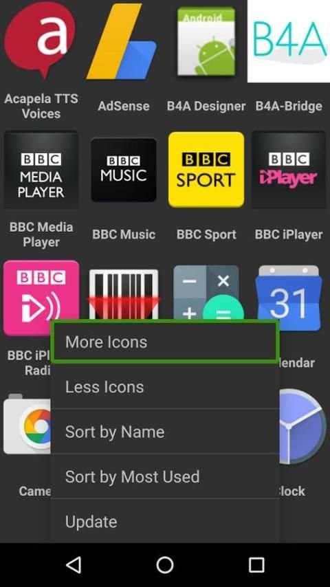 Big Icon Launcher screenshot 2