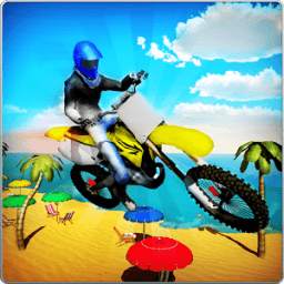 Crazy Beach Bike Stunts Sim 3D
