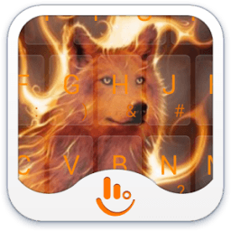 Cute Fire Fox Keyboard Theme आइकन