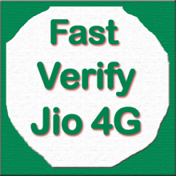 Fast Verify 4G Jio Sim icon