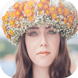 تزيين الشعر بالورود иконка