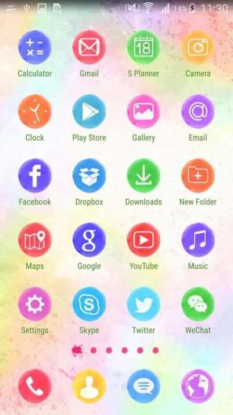 Watercolours ZERO Launcher screenshot 2