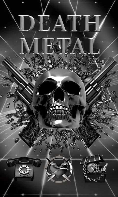 DEATH METAL GO Launcher Theme 5 تصوير الشاشة