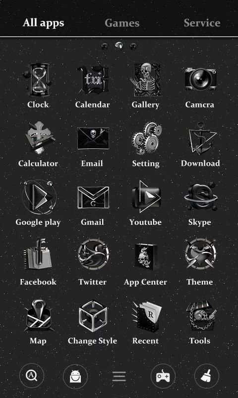 DEATH METAL GO Launcher Theme 2 تصوير الشاشة