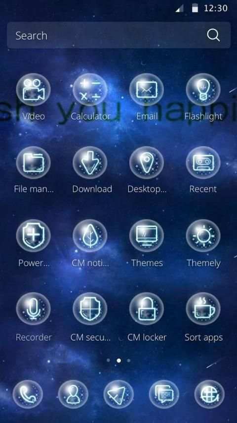 sky tema biru screenshot 2