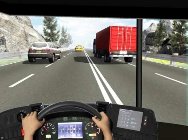Racing In Bus - Traffic Racer screenshot 2