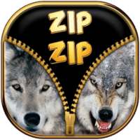 Wolf Lock Screen Zipper on 9Apps