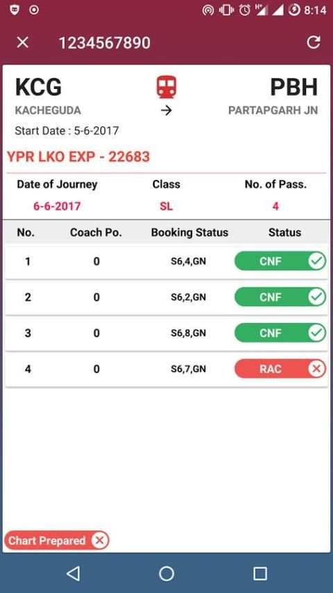 Indian Train Live, PNR Status screenshot 8
