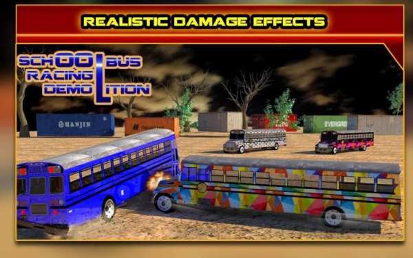 School Bus Racing: Demolition स्क्रीनशॉट 8