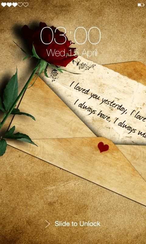 Tình yêu Passcode Lock Screen screenshot 2